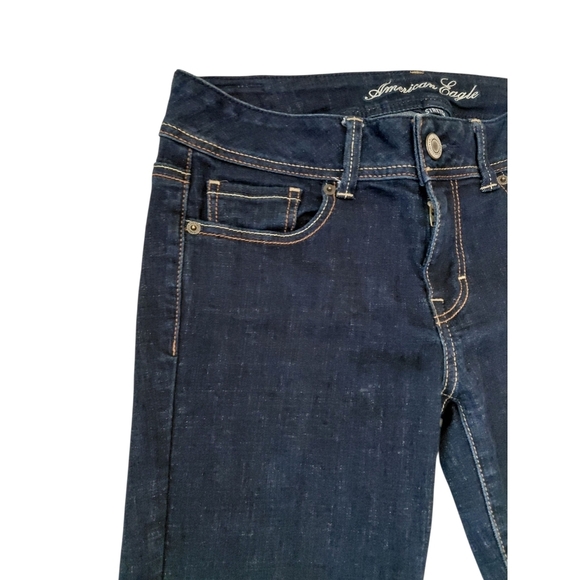 American Eagle Blue Flare Wide Leg Jeans - Picture 3 of 8